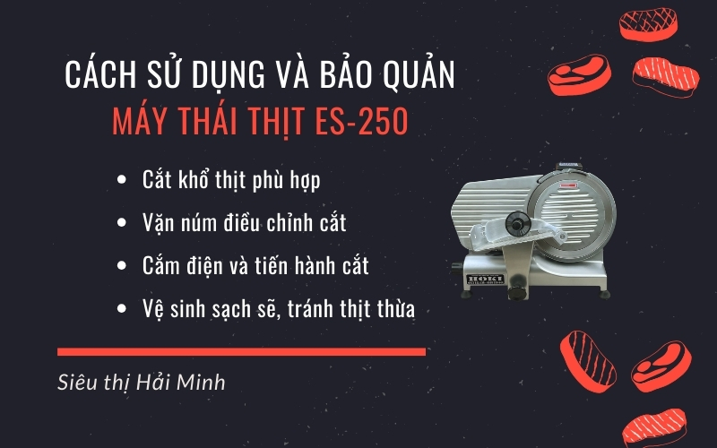 Bí quyết giúp máy cắt thịt es-250 bền bỉ