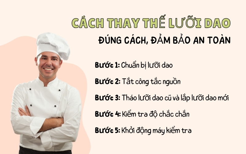 Cách thay thế lưỡi dao đúng cách, đảm bảo an toàn