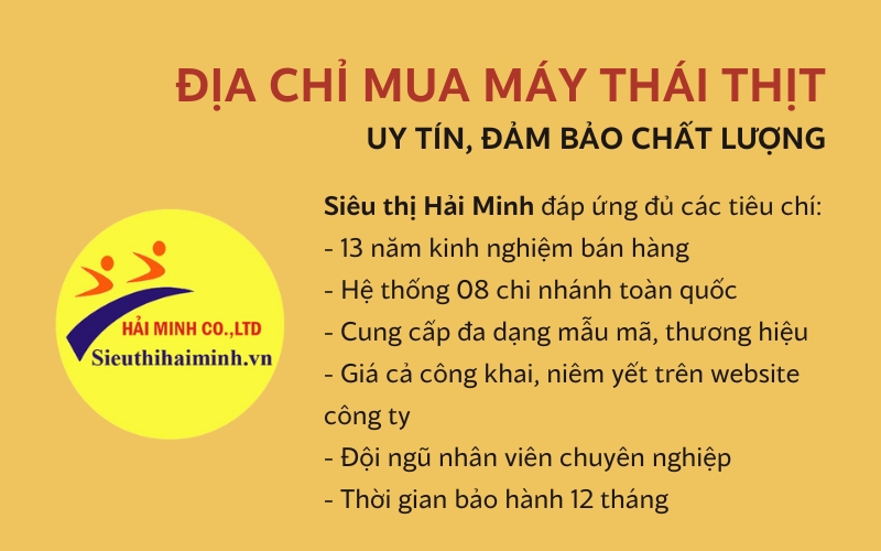 Địa chỉ mua máy thái thịt uy tín, đảm bảo chất lượng