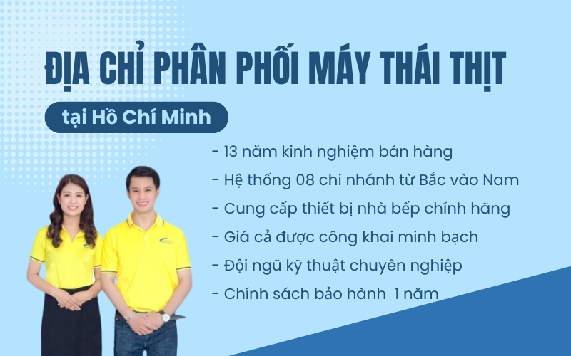 Địa chỉ phân phối máy thái thịt tại Hồ Chí Minh