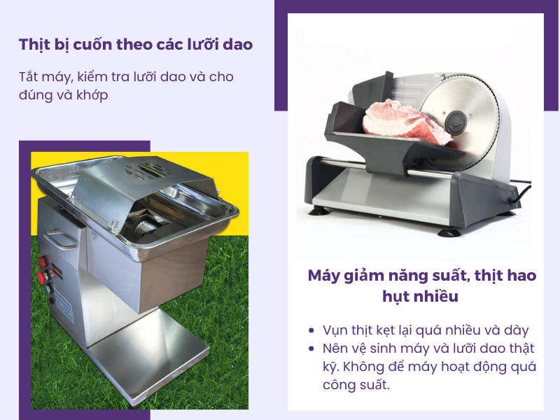 Khắc phục lỗi đơn giản ở máy thái thịt