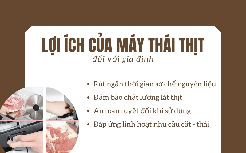 Lợi ích của máy thái thịt đối với gia đình