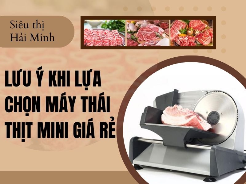 Lưu ý khi lựa chọn máy thái thịt mini giá rẻ