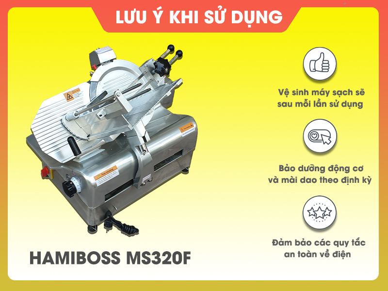 Lưu ý khi sử dụng máy thái thịt Hamiboss MS320F