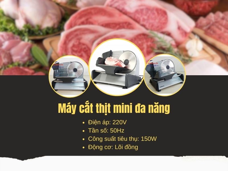 Máy cắt thịt mini đa năng giá chỉ từ 2 triệu đồng