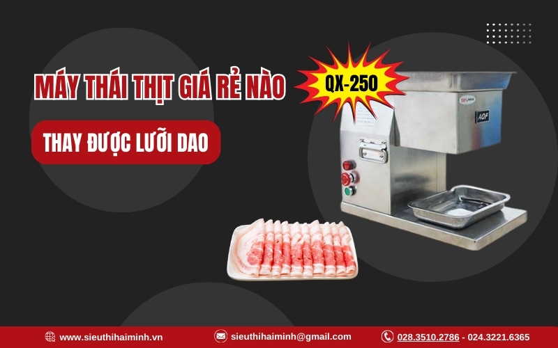 Máy thái thịt giá rẻ nào thay được lưỡi dao