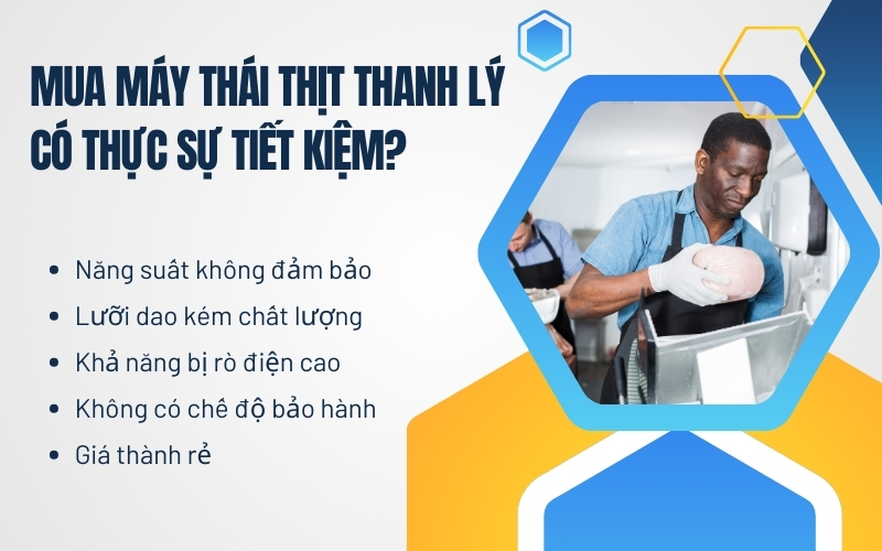 Mua máy thái thịt thanh lý có thực sự tiết kiệm?