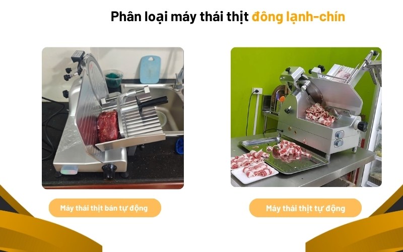 Phân loại máy thái thịt đông lạnh-chín