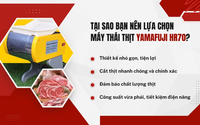 Tại sao bạn nên lựa chọn máy thái thịt Yamafuji HR70?