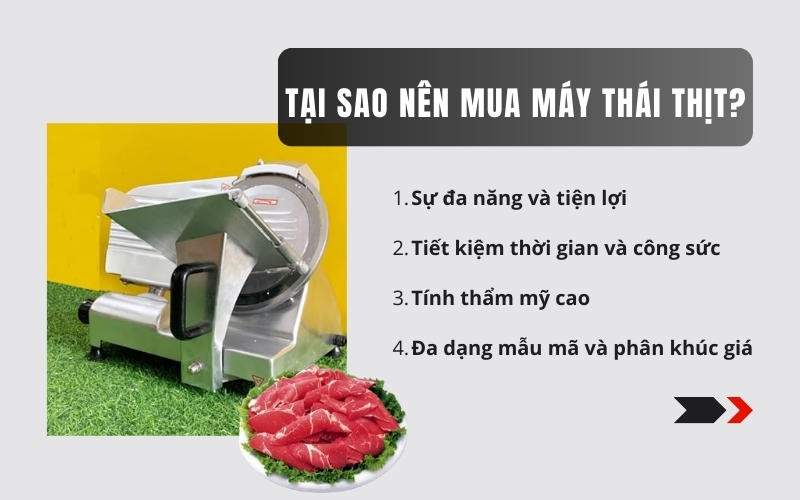 Tại sao nên mua máy thái thịt?