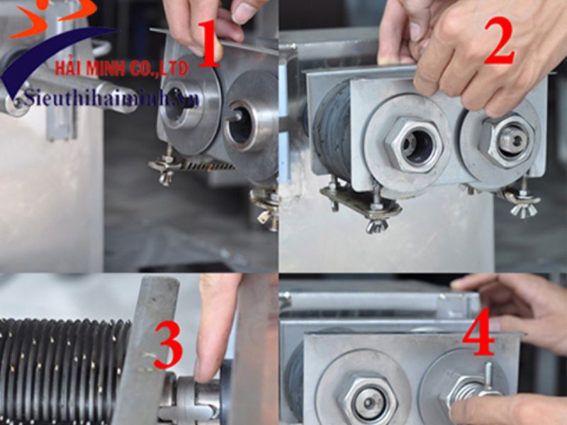 Thay lưỡi dao cho máy thái thịt QX-250