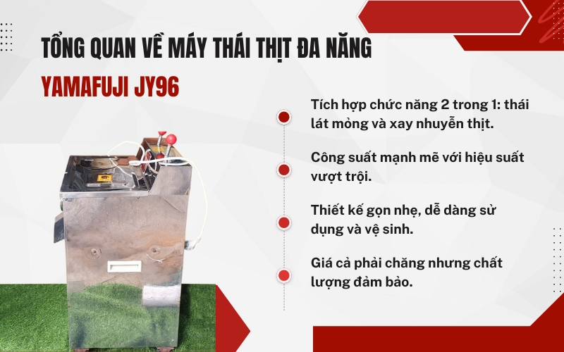 Tổng quan về máy thái thịt đa năng Yamafuji JY96
