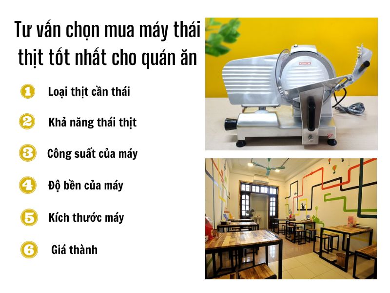 Tư vấn chọn mua máy thái thịt tốt nhất cho quán ăn