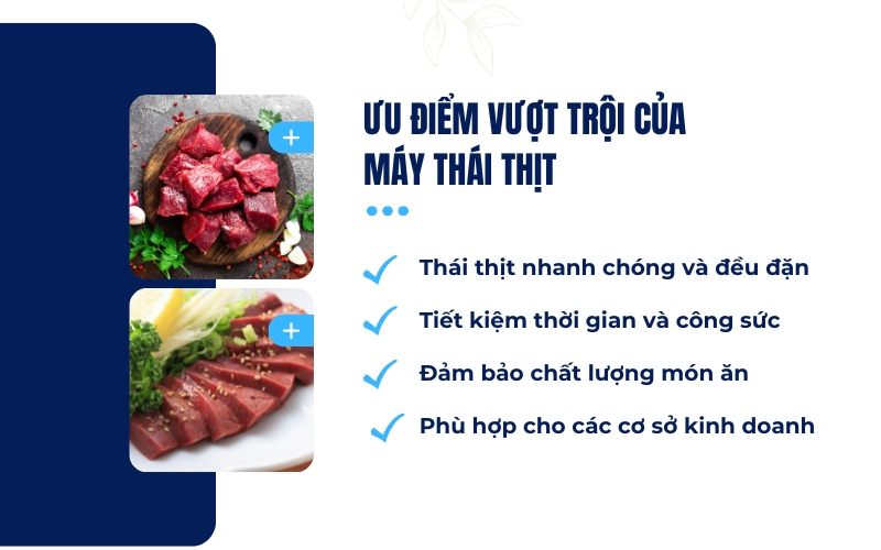 Ưu điểm vượt trội của máy thái thịt