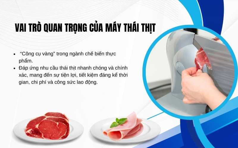 Vai trò quan trọng của máy thái thịt