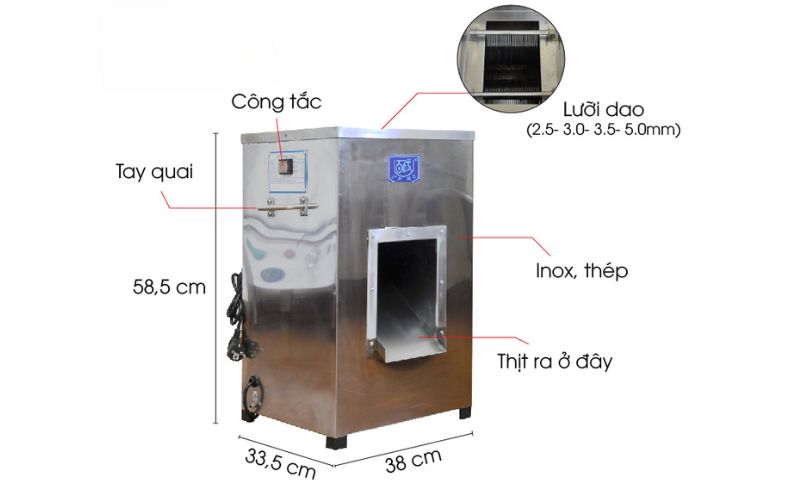 Những điểm nổi bật của máy cắt thịt sống HM DQ - 1