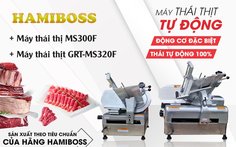  Các chính sách ưu đãi khi mua máy máy thái thịt Hamiboss