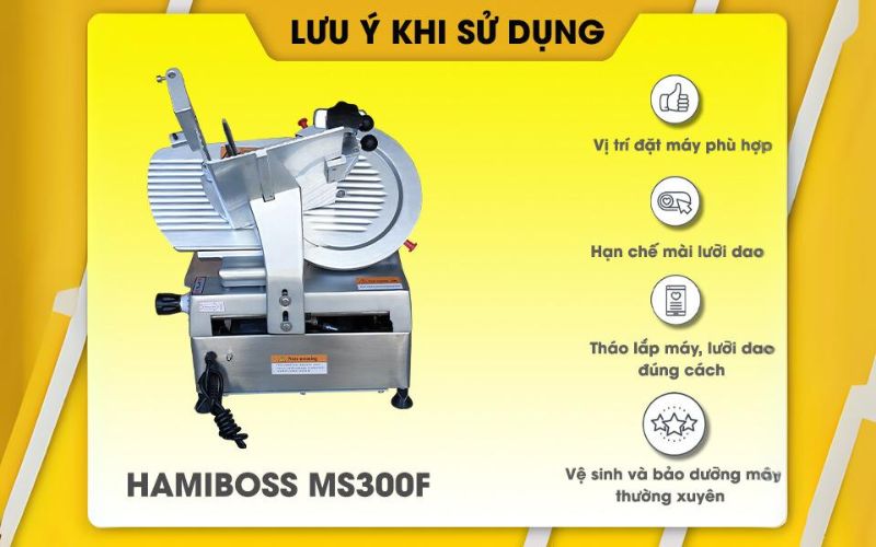 Những lưu ý chung khi sử dụng máy thái thịt