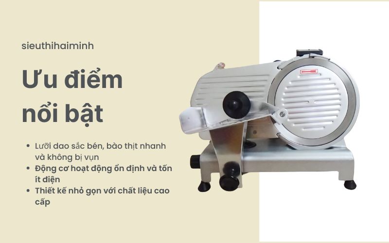 Những ưu điểm của máy thái thịt chín, giò chả ES-250