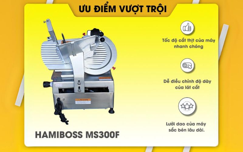 Những tính năng của máy thái thịt tự động Hamiboss MS300F