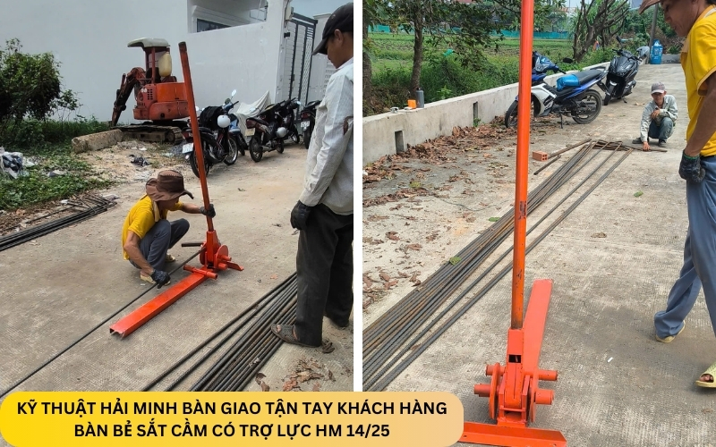 Bàn bẻ sắt cầm có trợ lực HM 14/25