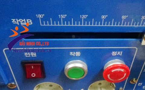 Các nút chức năng cua máy uốn sắt Hàn Quốc SEOUL SUB-25S