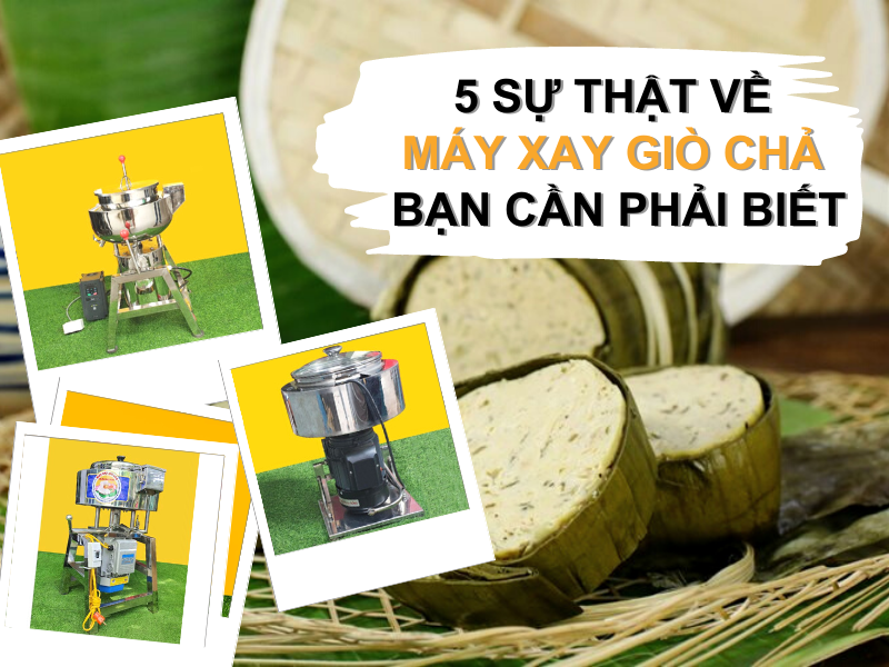 5 Sự Thật Về Máy Xay Giò Chả Bạn Cần Phải Biết