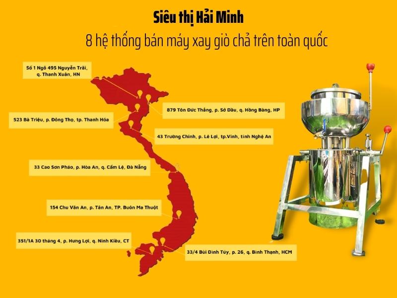 Siêu thị Hải Minh đơn vị cung cấp máy xay giò chả uy tín