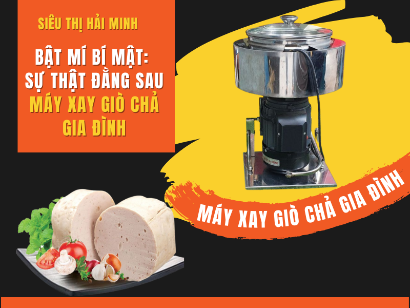 Bật mí bí mật sự thật đằng sau máy xay giò chả gia đình