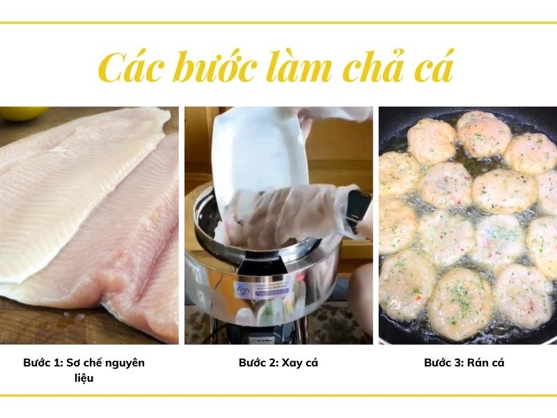 Cách bước làm chả cá thơm ngon, vàng giòn