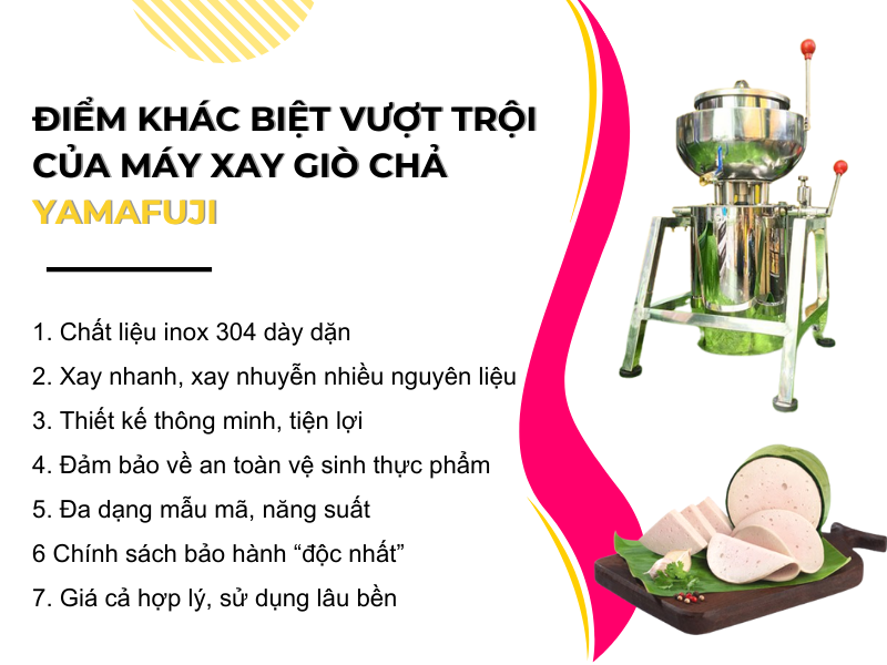 Đánh giá chi tiết về máy xay giò chả Yamafuji