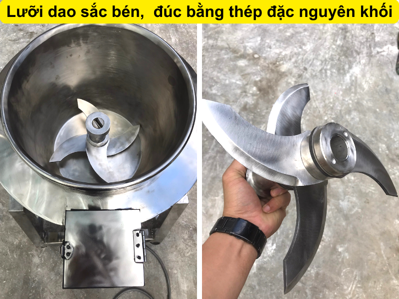 Lưỡi dao sắc bén, nghiêng 8 độ
