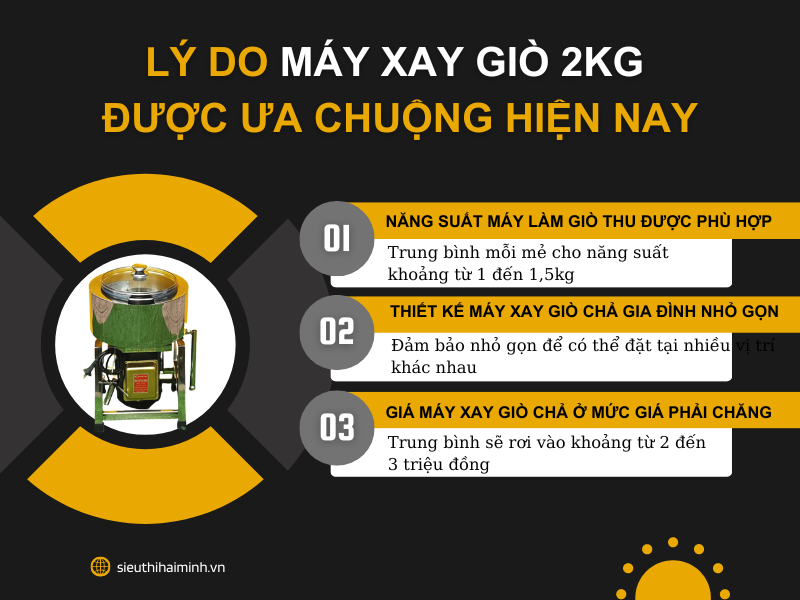 Lý do máy xay giò 2kg được ưa chuộng hiện nay