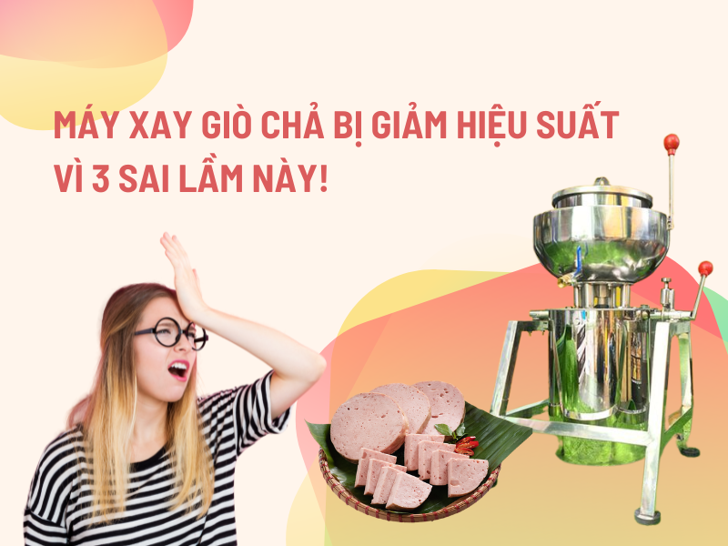 Máy Xay Giò Chả Bị Giảm Hiệu Suất Vì 3 Sai Lầm Này!