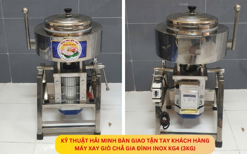 Máy xay giò chả gia đình inox KG4 (3kg)