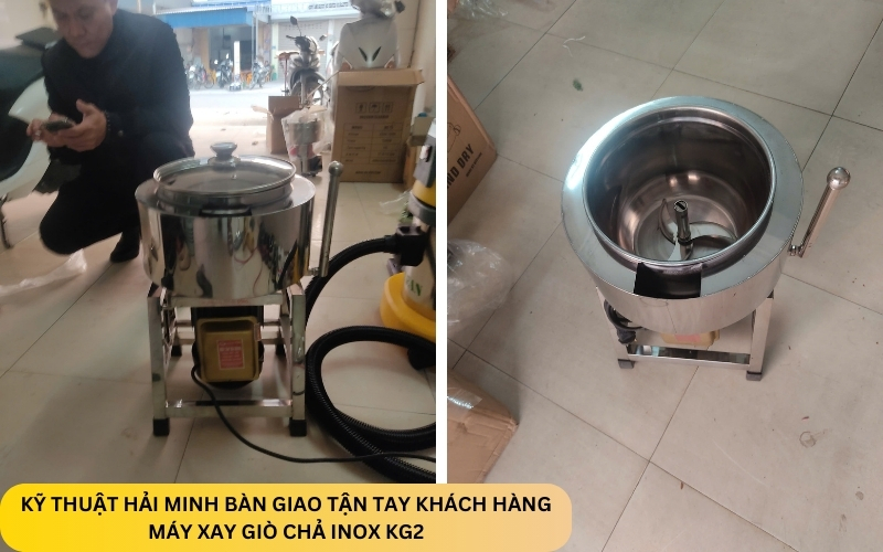 Máy xay giò chả inox KG2