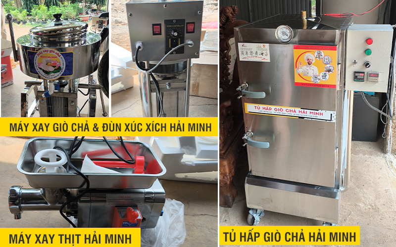 Máy xay giò chả gia đình Hải Minh inox KG4