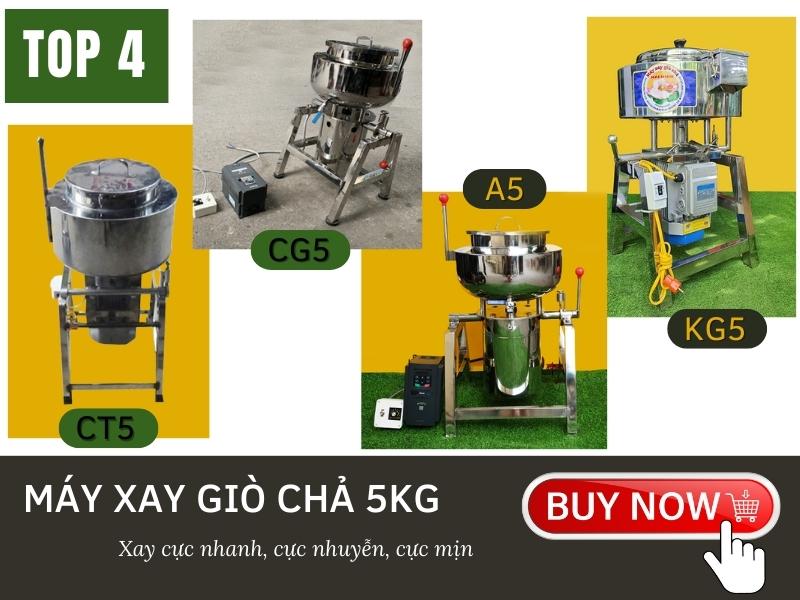 Review Top 4 Máy Xay Giò Chả 5KG Xay Cực Mịn, Cực Nhuyễn 