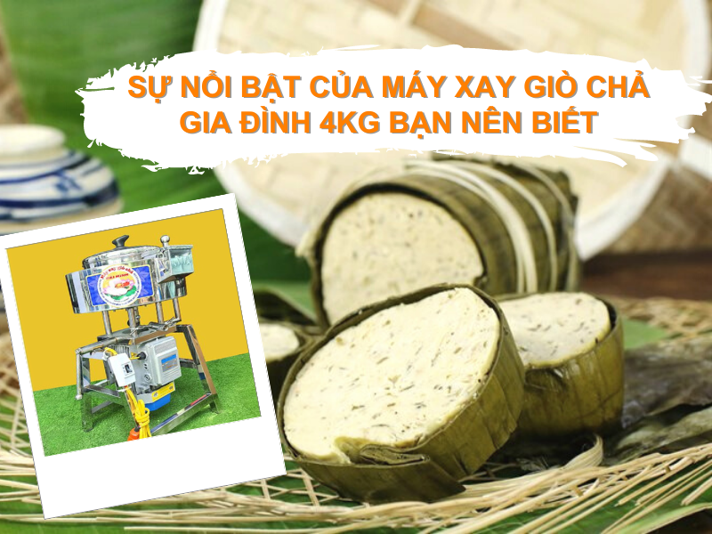 Sự nổi bật của máy xay giò chả gia đình 4kg bạn nên biết