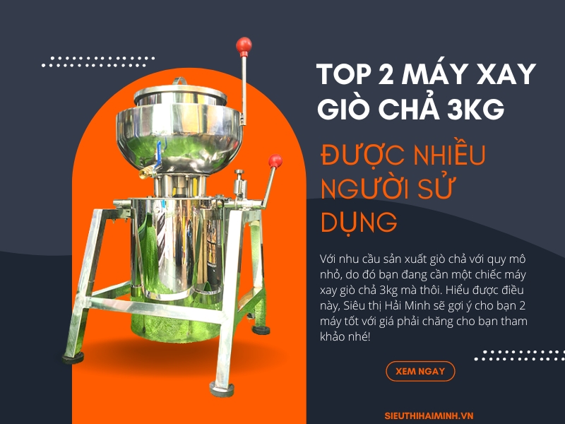 Top 2 Máy Xay Giò Chả 3Kg Tốt Được Nhiều Người Sử Dụng