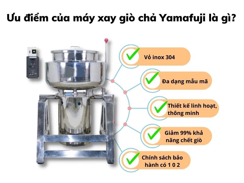 Ưu điểm của máy xay giò chả Yamafuji là gì?
