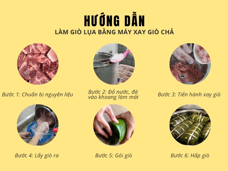Hướng dẫn làm chả lụa bằng máy xay giò chả chuyên dụng