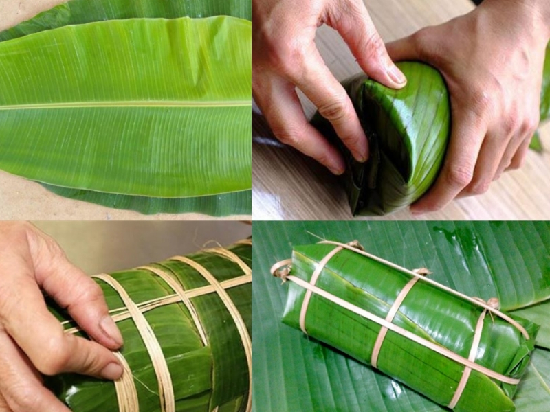 Cách gói giò lụa