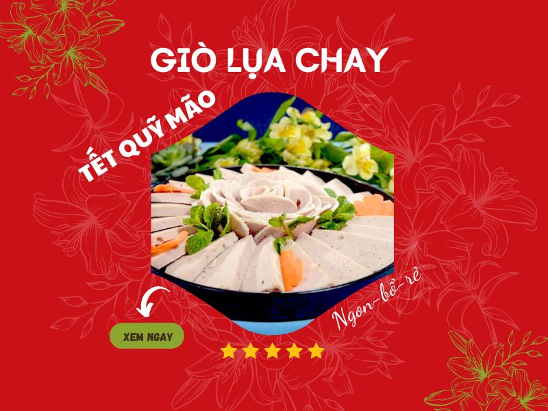 Công thức làm giò lụa chay tại nhà chuẩn