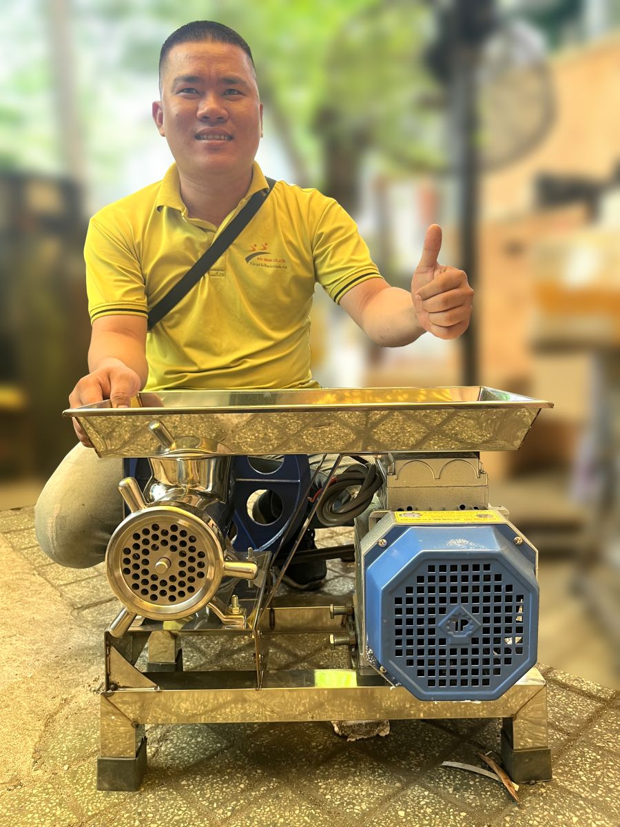 Máy đùn thịt, xương ốc Inox HM22
