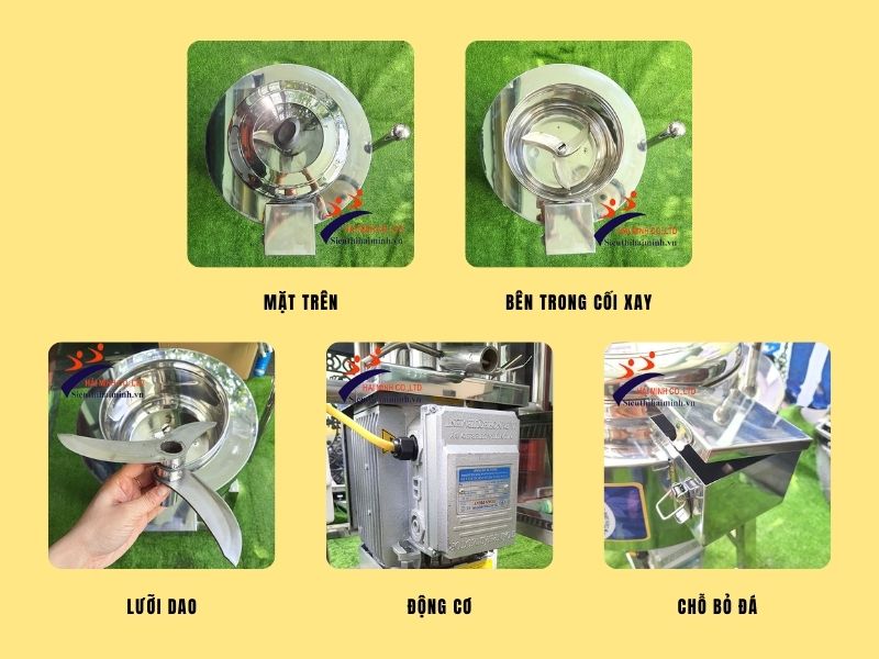 máy xay giò chả gia đình inox KG4 