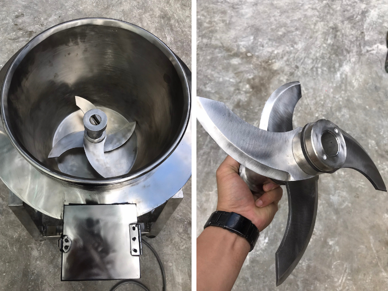 vệ sinh máy xay giò chả