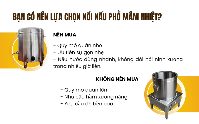 Bạn có nên lựa chọn nồi nấu phở mâm nhiệt?