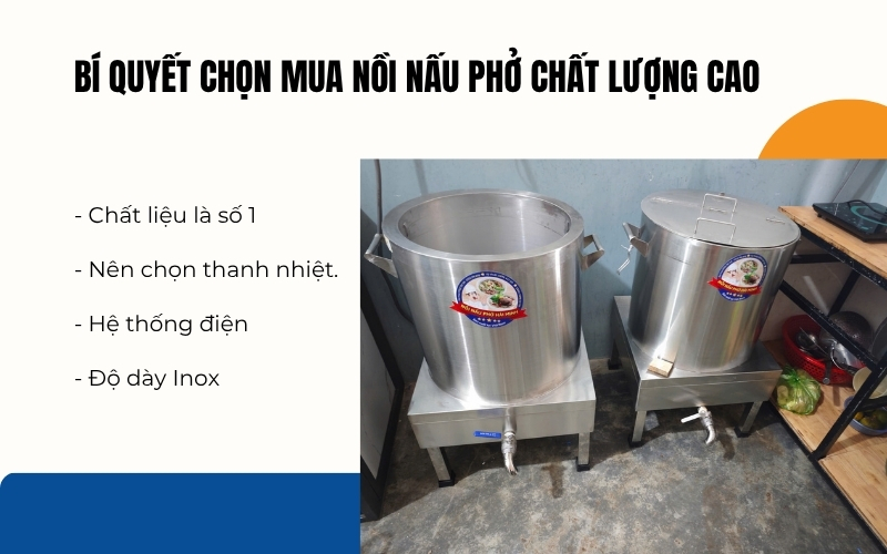 Bí quyết chọn mua nồi nấu phở chất lượng cao