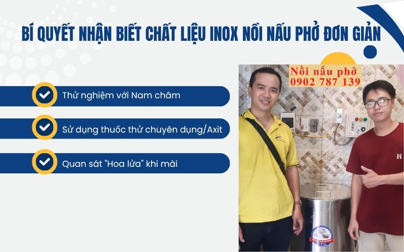 Bí quyết nhận biết chất liệu Inox nồi nấu phở đơn giản
